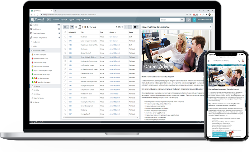 Dovetail Knowledge Console